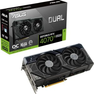 ASUS Dual GeForce RTX™ 4070 Ti Super OC Edition (PCIe 4.0, 16GB GDDR6X, DLSS 3, HDMI 2.1a, DisplayPort 1.4a, diseño de ranura 2.56, diseño de ventilador de tecnología axial, tecnología 0dB, tecnología Auto-Extreme) - imagen 1
