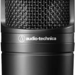 Audio-Technica AT2020 Micrófono de estudio XLR de condensador cardioide, ideal para aplicaciones de proyecto/estudio en casa, negro - imagen 1