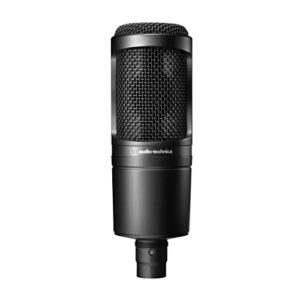 Audio-Technica AT2020 Micrófono de estudio XLR de condensador cardioide, ideal para aplicaciones de proyecto/estudio en casa, negro - imagen 2