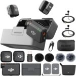 DJI Mic Mini (2 TX + 1 RX + estuche de carga) Micrófono Lavalier inalámbrico, ultraligero, cancelación de ruido, batería de hasta 48 horas de duración con 2 micrófonos de solapa Deco Gear y estuche EVA de 5" - imagen 2