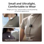 DJI Mic Mini (2 TX + 1 RX + estuche de carga) Micrófono Lavalier inalámbrico, ultraligero, cancelación de ruido, batería de hasta 48 horas de duración con 2 micrófonos de solapa Deco Gear y estuche EVA de 5" - imagen 3