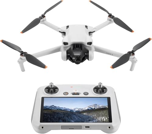 Drone DJI Mini 3 con kit de control remoto de pantalla DJI RC Paquete de drone con cámara, con SD de 128 GB, lector de tarjetas USB 3.0, plataforma de aterrizaje, mochila, luces estroboscópicas y más - imagen 5
