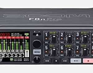 Grabador/mezclador de campo Zoom F8n Pro para cineastas y músicos con 8 entradas XLR/TRS, preamplificadores de calidad profesional, 10 canales de grabación flotante de 32 bits, código de tiempo, alimentación por batería y control inalámbrico - imagen 2