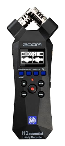 Grabadora portátil Zoom H1 Essential para músicos, podcasters y cineastas con micrófonos estéreo, flotador de 32 bits, modo de micrófono USB - imagen 2
