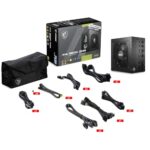 MSI MAG A850GL PCIE5, fuente de alimentación compacta para juegos totalmente modular de 850 W, 80+ Gold, ATX 3.1 y PCIe 5.1, cable nativo de dos colores de 12 V-2x6, 10 años de garantía - imagen 5