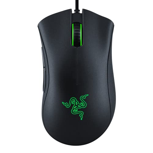 Razer DeathAdder Essential Gaming Mouse: Sensor óptico de 6400 DPI - 5 botones programables - Interruptores mecánicos - Empuñaduras laterales de goma - Negro clásico - imagen 2