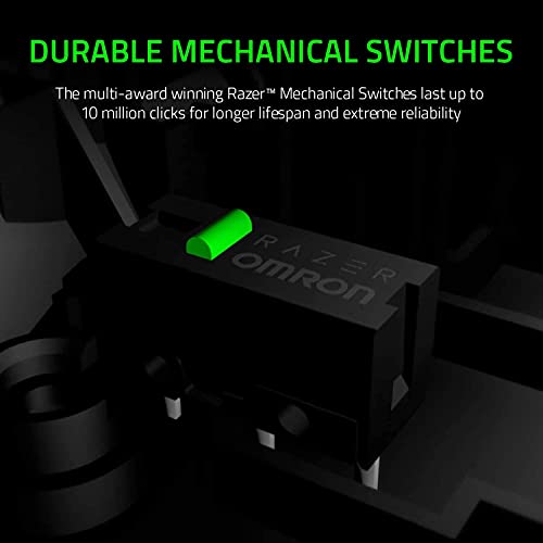 Razer DeathAdder Essential Gaming Mouse: Sensor óptico de 6400 DPI - 5 botones programables - Interruptores mecánicos - Empuñaduras laterales de goma - Negro clásico - imagen 4